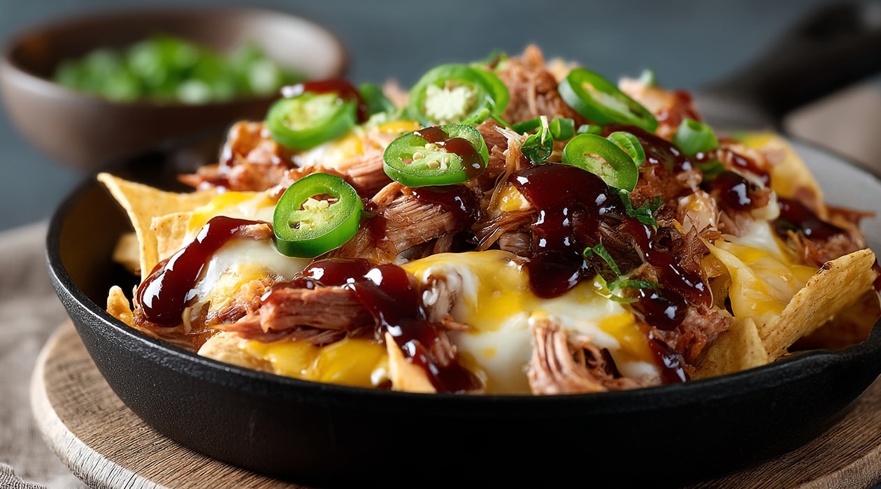 Nachos con Pulled Pork – - Receta