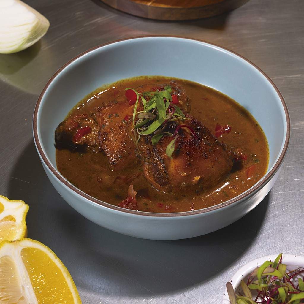 Pollo caribeño en salsa de Coco y Curry Pollo caribeño en salsa de Coco y Curry