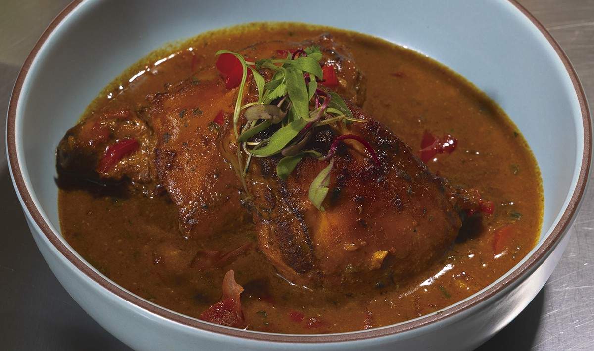 Pollo caribeño en salsa de Coco y Curry – - Receta