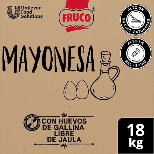 Fruco® Mayonesa Cuñete - Mayonesa* Fruco, el sabor preferido por 8 de cada 10 chefs colombianos. 
