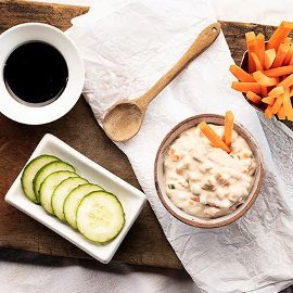 Dip de Pepino y Zanahoria Fresh Dip de Pepino y Zanahoria Fresh