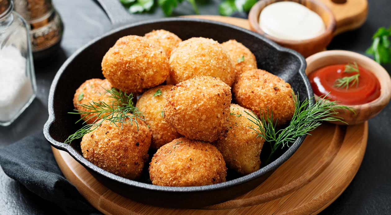 Croquetas de puré de papa y carne – - Receta