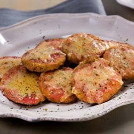 Crunchy Láminas de Berenjenas a la Napolitana Crunchy Láminas de Berenjenas a la Napolitana