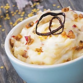 Puré de Papa con Champiñones al Ajillo Puré de Papa con Champiñones al Ajillo
