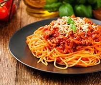 Pasta en salsa bolognesa