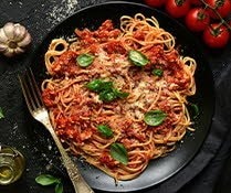 Spaghetti en salsa roja Spaghetti en salsa roja