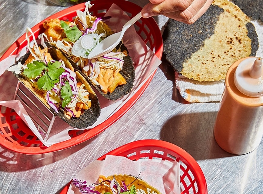 Tacos de pescado estilo Baja California Tacos de pescado estilo Baja California