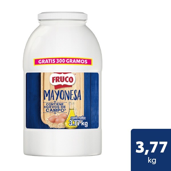 Fruco® Mayonesa Galón / 300 gramos gratis - Haz tu pedido en línea de Fruco® Mayonesa Galón, con ese tradicional sabor y versatilidad que tanto atrae a tus clientes.