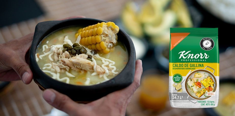 5 platos colombianos que puedes preparar con Knorr® Professional Caldo de Gallina