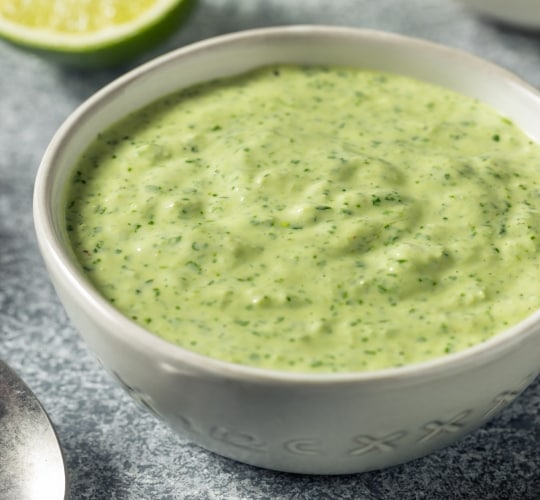 Salsa de cilantro para pollo