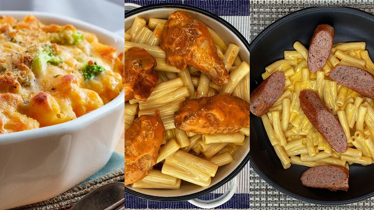 Recetas de macarrones con queso con toppings