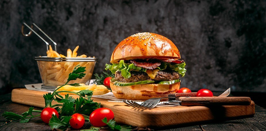 Fotografía para hamburguesa