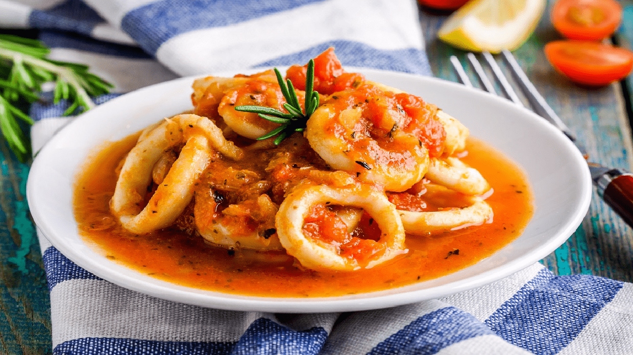 Calamares Salsa Roja