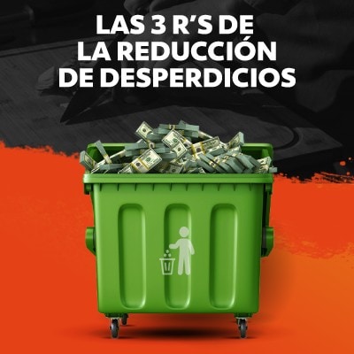 Las 3 “R” de la reducción de desperdicios